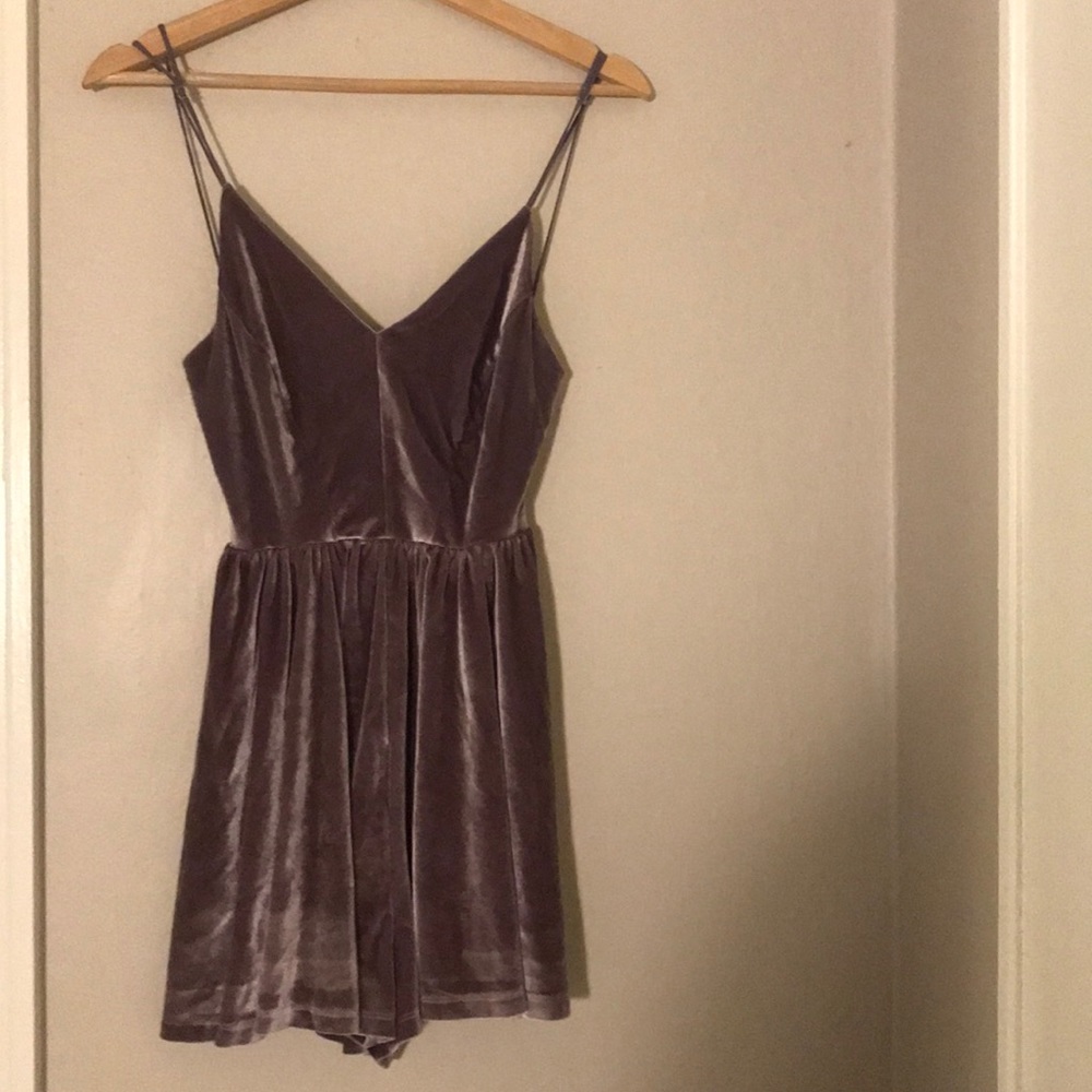 Urban Outfitters Velvet Romper